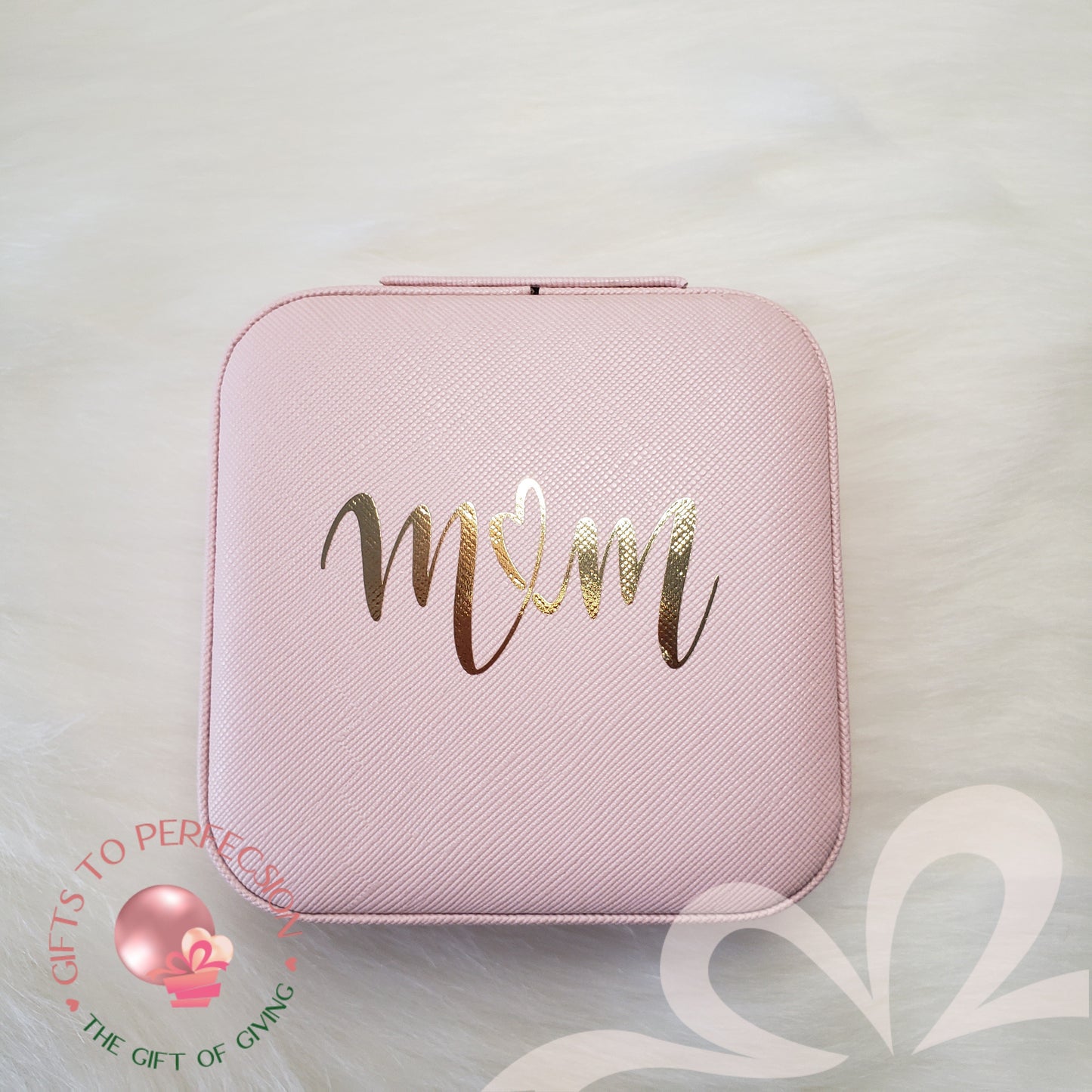 Blush Pink Travel Jewelry Case