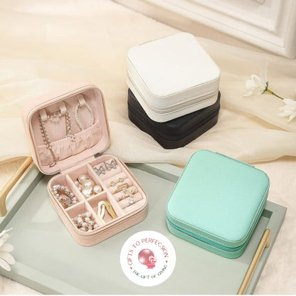 Blush Pink Travel Jewelry Case